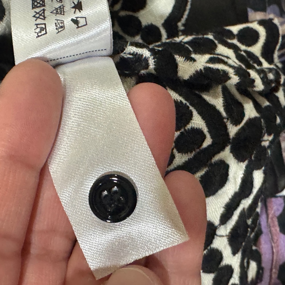Zara Monochrome Geometric Embroidery Shirt - Picture 14 of 14